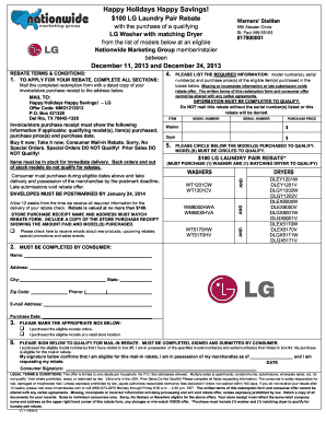 Fillable Online TO APPLY FOR YOUR REBATE, COMPLETE ALL SECTIONS: Fax ...