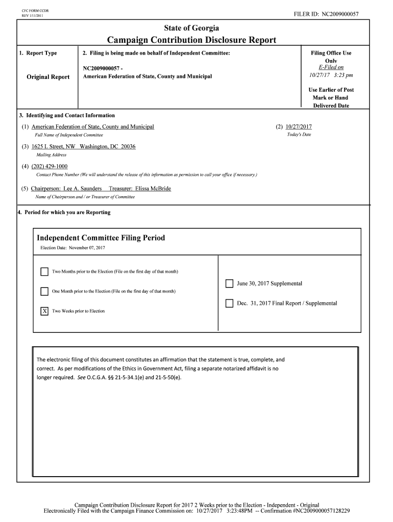 Fillable Online FILER ID NC2009000057 Fax Email Print pdfFiller