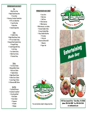 Fillable Online PREMIUM BOARS HEAD MEATS Fax Email Print - pdfFiller