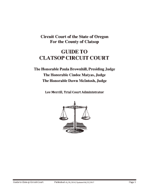 Fillable Online CLATSOP CIRCUIT COURT Fax Email Print pdfFiller Fillable Online CLATSOP CIRCUIT COURT Fax Email Print pdfFiller