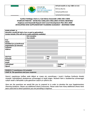 Defnydd swyddfa yn unig / Office use only