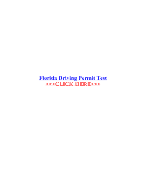 Fillable Online Florida Driving Permit Test Fax Email Print - pdfFiller