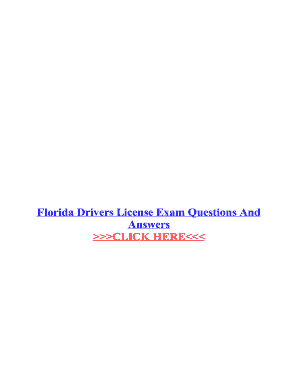 Fillable Online Florida Drivers License Exam Questions And Fax Email ...