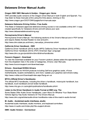 florida drivers handbook audio to Download in Word & PDF - Editable