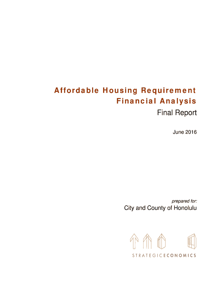 Fillable Online Affordable Housing Requirement Fax Email Print pdfFiller