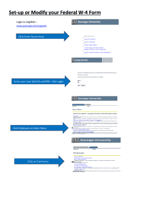 Federal W-4 Form Setup Guide