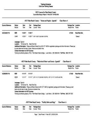 Fillable Online DCF Courses for Palm Beach County Fax Email Print Fillable Online DCF Courses for Palm Beach County Fax Email Print