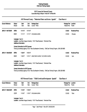 Fillable Online DCF Courses for Broward County Fax Email Print pdfFiller Fillable Online DCF Courses for Broward County Fax Email Print pdfFiller