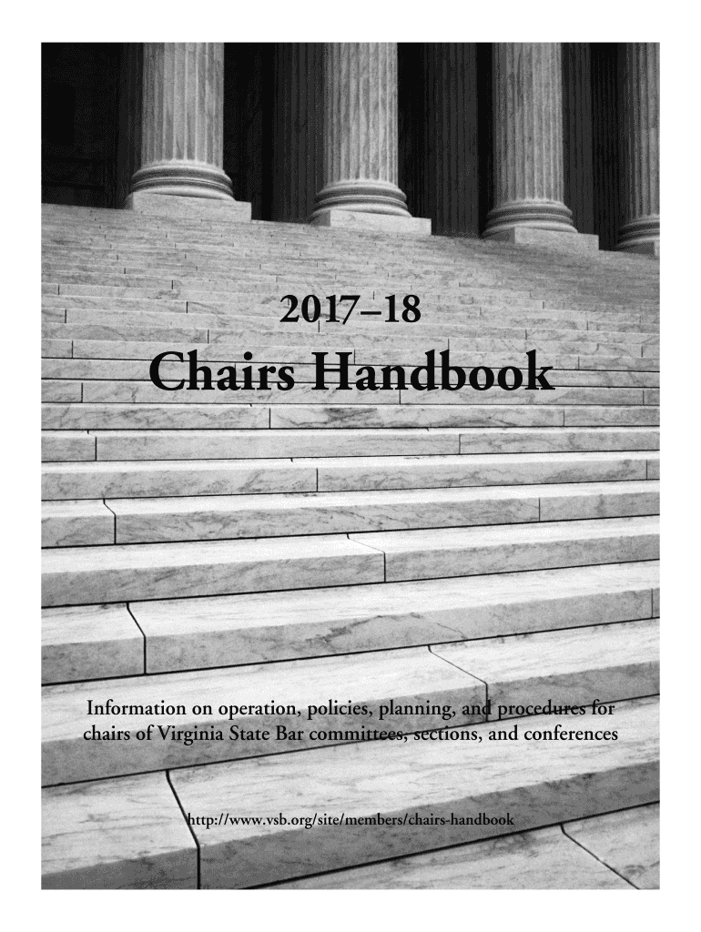 Fillable Online Chairs Handbook Fax Email Print pdfFiller
