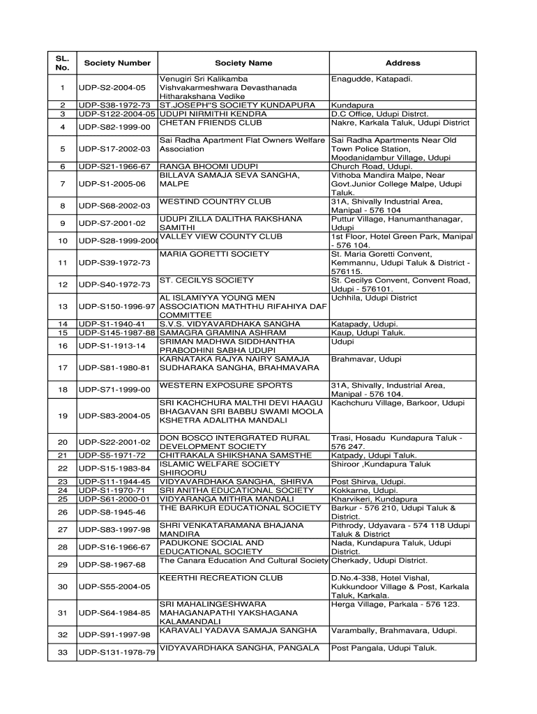 Fillable Online Society Number Fax Email Print pdfFiller