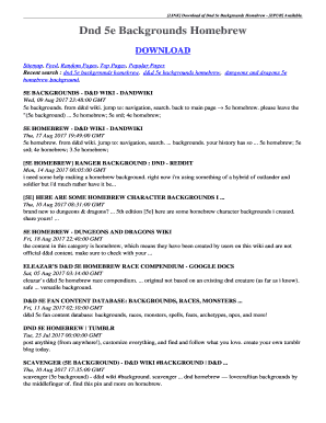 Fillable Online LINK Download of Dnd 5e Backgrounds Homebrew - EPUB ...