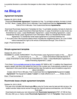 college roommate agreements