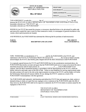 Fillable Online STATE PROJECT #: Fax Email Print - pdfFiller