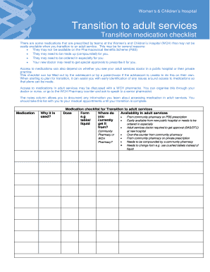 Transition to adult services