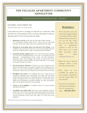 Printable Apartment Newsletter Maintenance Tips Edit Fill Out Apartment Newsletter Maintenance Tips