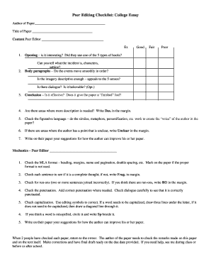 peer editing college essays