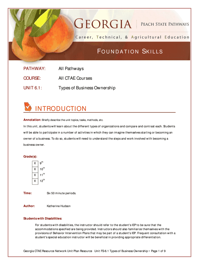 Fillable Online All CTAE Courses Fax Email Print pdfFiller Fillable Online All CTAE Courses Fax Email Print pdfFiller