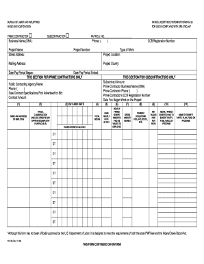 Oregon Payroll Certified Statement Form WH-38