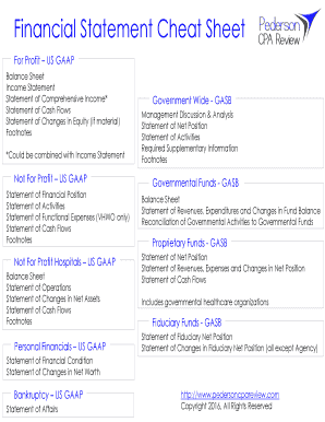 income statement cheat sheet edit fill print download best
