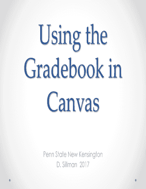CanvasPenn State New Kensington Instructional Design