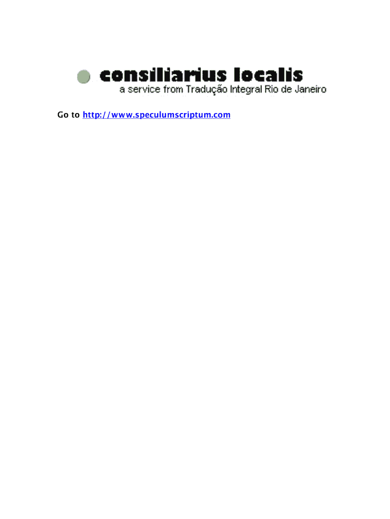 Fillable Online Speculum scriptum home professional translation english