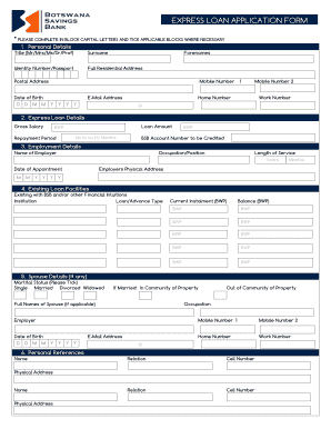 Express loan documentation