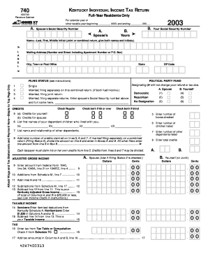 Kentucky Individual Income Tax Return