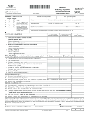 Kentucky Individual Income Tax Return
