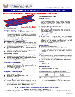 SmartHelper Domestic Helper Insurance Proposal