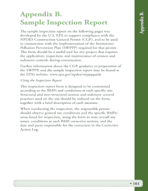 Stormwater Construction Site Inspection Report