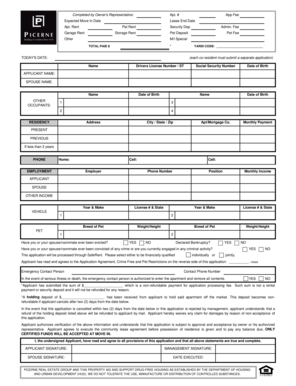 Residential Rental Application