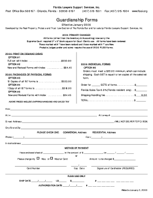 Florida Guardianship Forms
