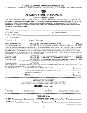 Florida Guardianship Forms