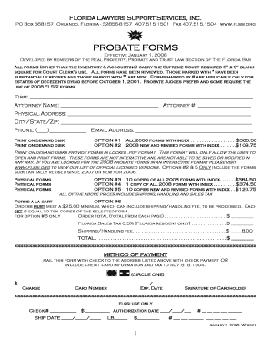 Florida Probate Forms