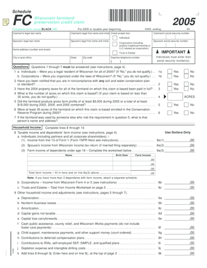 Wisconsin Farmland Preservation Credit Claim