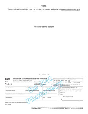 Wisconsin Estimated Income Tax Voucher