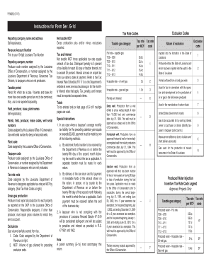 Louisiana Severance Tax Form G-1d