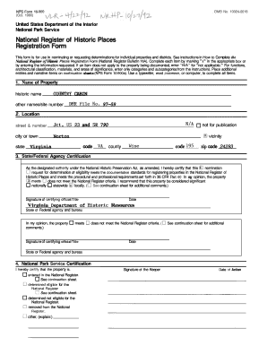 National Register of Historic Places Registration Form