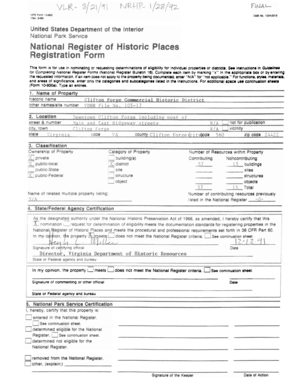 National Register of Historic Places Registration Form