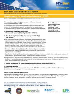 New York State Unified Solar Permit