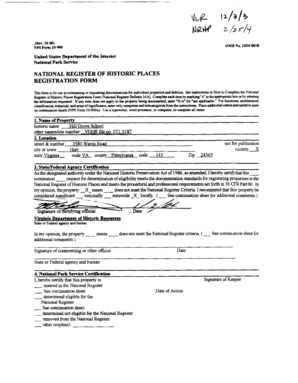 National Register of Historic Places Registration Form