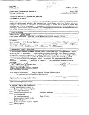 National Register of Historic Places Registration Form