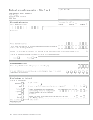 Canada Norway Agreement Application for Norwegian Benefits