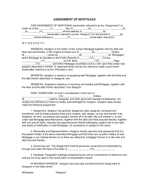 Assignment of Mortgage