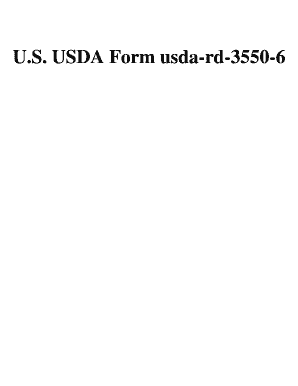 USDA Flood Hazard Notice Form RD 3550-6