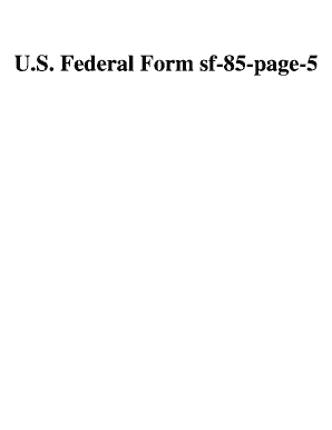 Sf 85p - U.S. Federal Form sf-85-page-5. Free download