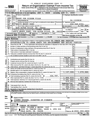 IRS Form 990 2008