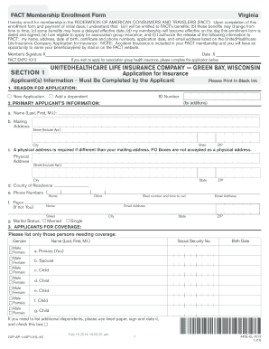 Virginia Medical Plans Application