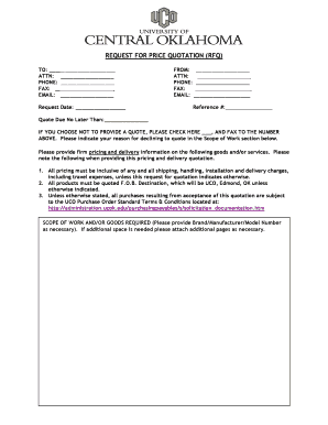 Request for Price Quotation (RFQ)