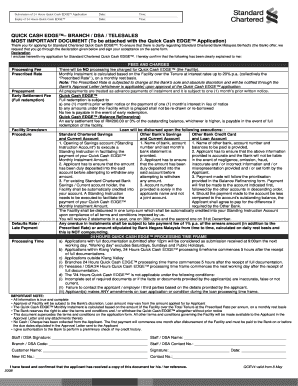 Quick Cash EDGE Loan Agreement